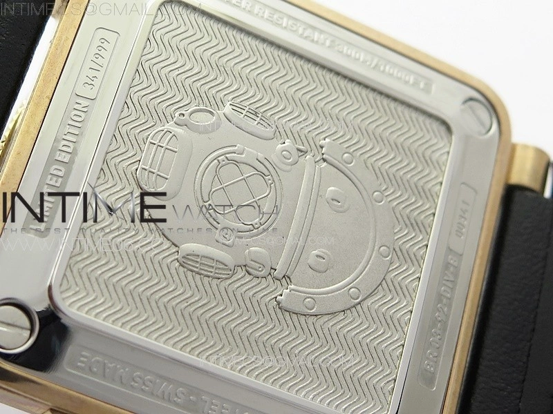 BR 03-92 Diver Bronzo B12 1:1 Best Edition Black Dial on Leather Strap MIYOTA 9015