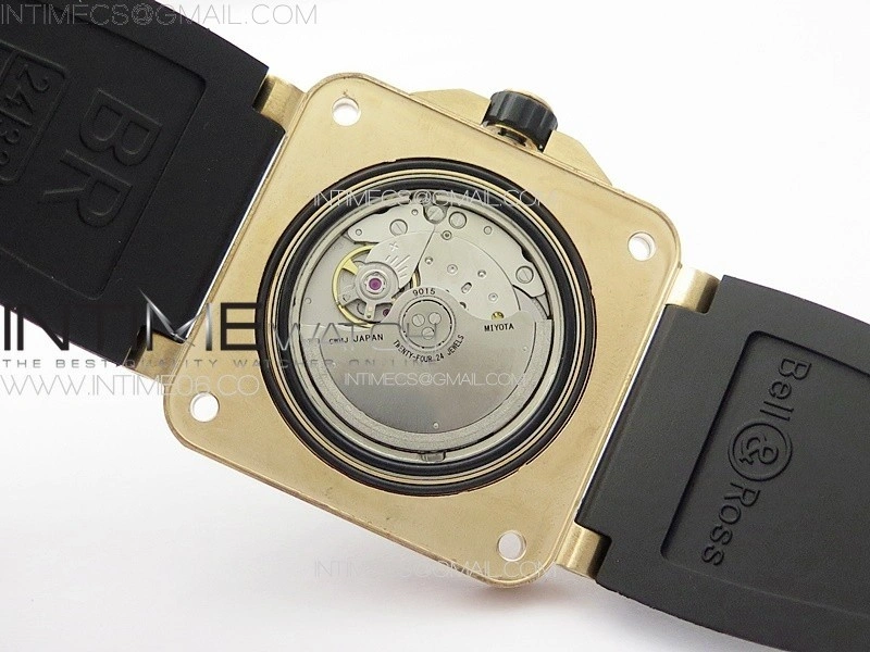BR 03-92 Diver Bronzo B12 1:1 Best Edition Black Dial on Leather Strap MIYOTA 9015