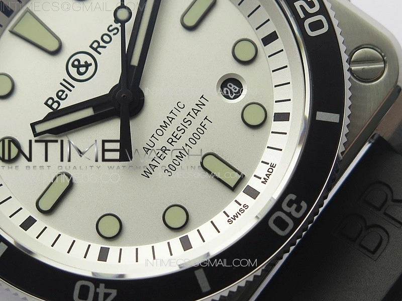 BR 03-92 Diver SS B12 1:1 Best Edition White Dial on Black Nylon Strap MIYOTA 9015
