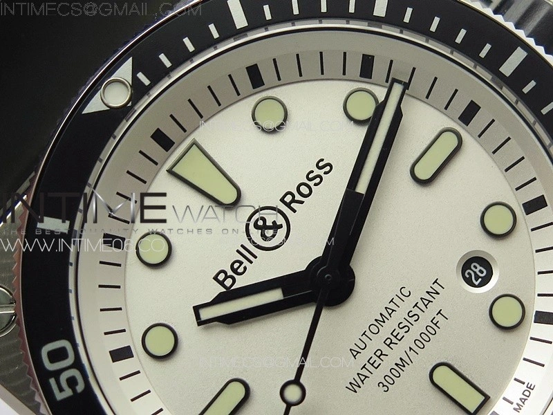 BR 03-92 Diver SS B12 1:1 Best Edition White Dial on Black Nylon Strap MIYOTA 9015