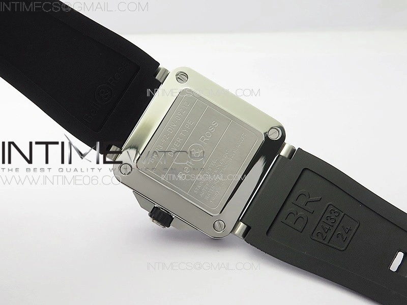 BR 03-92 Diver SS B12 1:1 Best Edition White Dial on Black Nylon Strap MIYOTA 9015