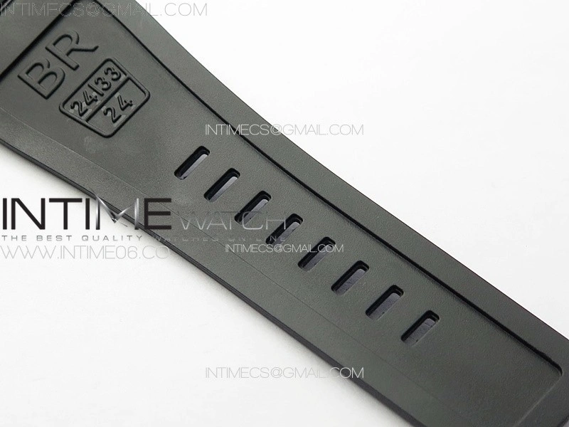 BR 03-92 Real Ceramic 1:1 Best Edition Gray Dial on Black Rubber Strap MIYOTA 9015