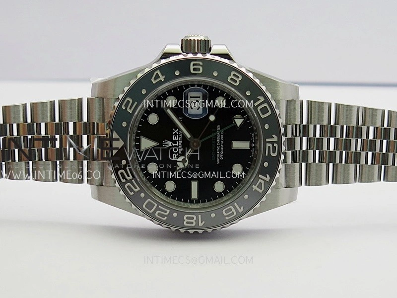 GMT-Master II 126710 GRNR Black Gray 904L SS VF 1:1 Best Edition Black Dial On Jubilee Bracelet DD3285 CHS
