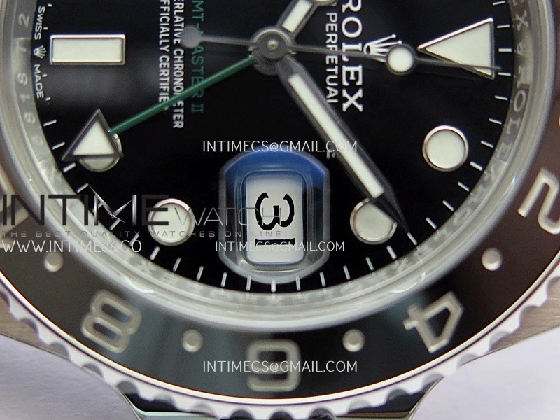 GMT-Master II 126710 GRNR Black Gray 904L SS VF 1:1 Best Edition Black Dial On Jubilee Bracelet DD3285 CHS