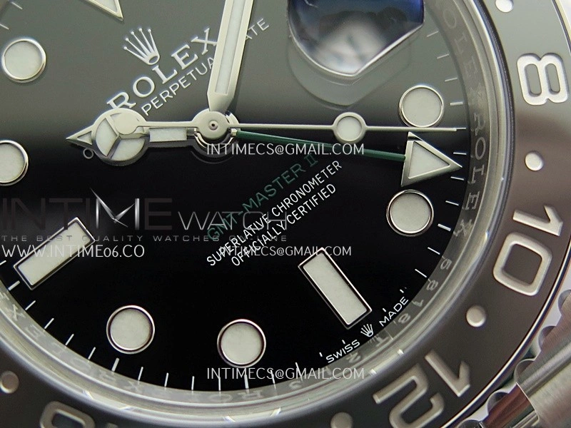 GMT-Master II 126710 GRNR Black Gray 904L SS VF 1:1 Best Edition Black Dial On Jubilee Bracelet DD3285 CHS