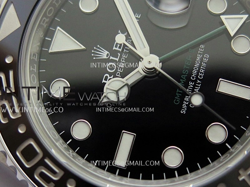 GMT-Master II 126710 GRNR Black Gray 904L SS VF 1:1 Best Edition Black Dial On Jubilee Bracelet DD3285 CHS