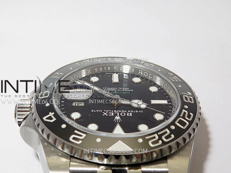 GMT-Master II 126710 GRNR Black Gray 904L SS VF 1:1 Best Edition Black Dial On Jubilee Bracelet DD3285 CHS