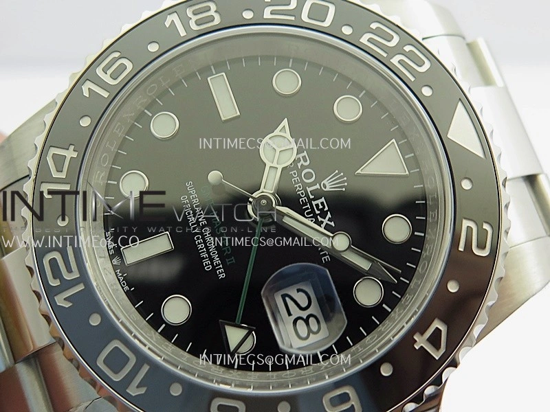 GMT-Master II 126710 GRNR Black Gray Ceramic ARF 1:1 Best Edition Black Dial On Oyster Bracelet DD3285 CHS