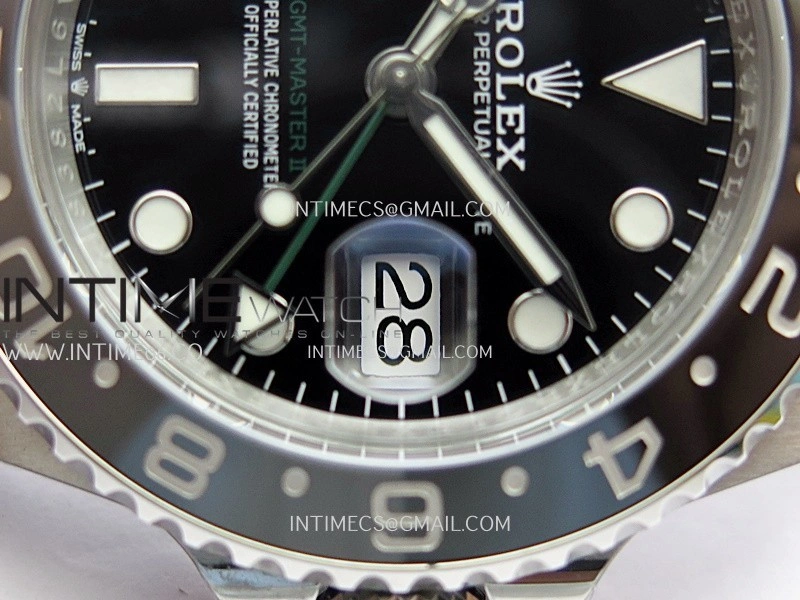GMT-Master II 126710 GRNR Black Gray Ceramic ARF 1:1 Best Edition Black Dial On Oyster Bracelet DD3285 CHS
