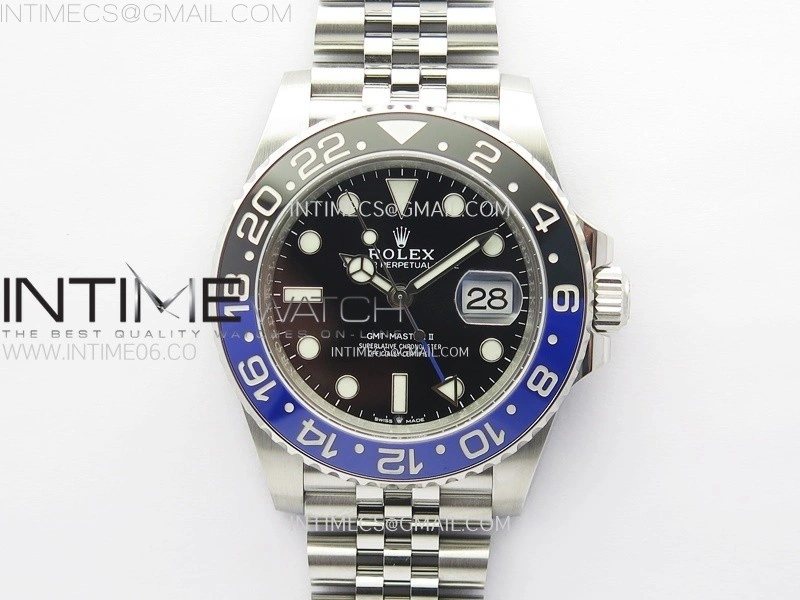 GMT-Master II 126710 BLNR Blue Black Ceramic C+F 1:1 Best Edition Black Dial on Jubilee Bracelet SH3285 CHS