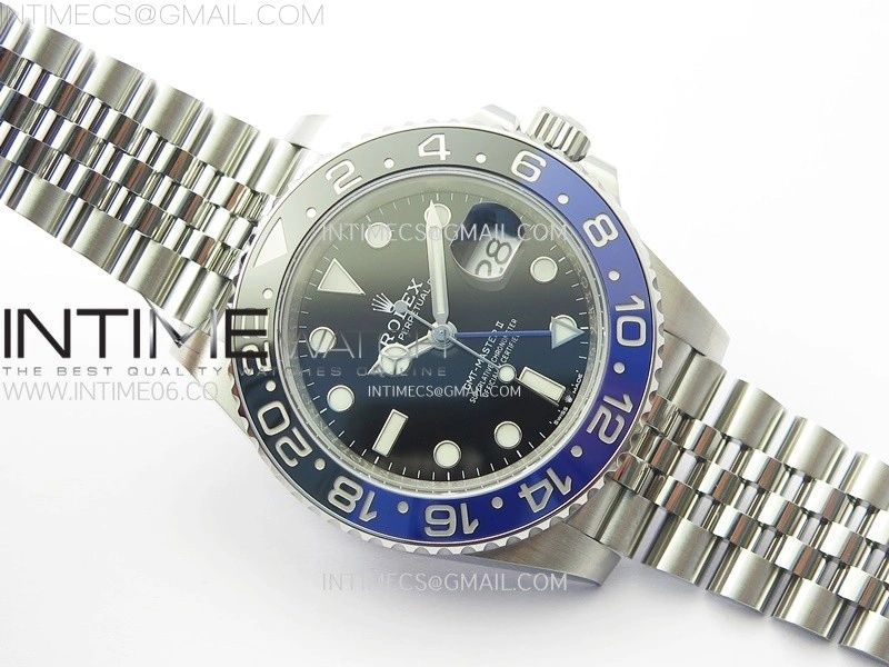 GMT-Master II 126710 BLNR Blue Black Ceramic C+F 1:1 Best Edition Black Dial on Jubilee Bracelet SH3285 CHS