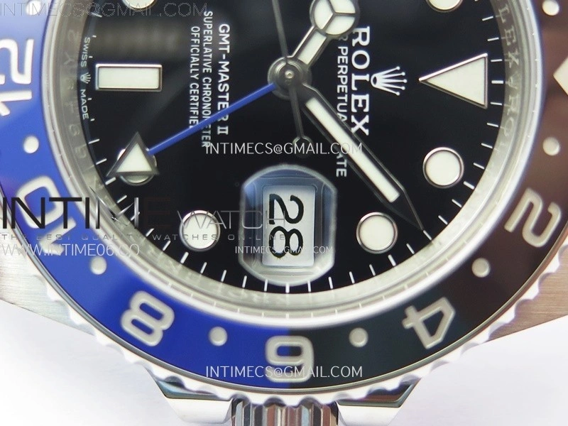 GMT-Master II 126710 BLNR Blue Black Ceramic C+F 1:1 Best Edition Black Dial on Jubilee Bracelet SH3285 CHS