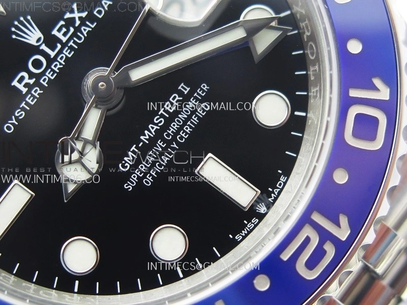 GMT-Master II 126710 BLNR Blue Black Ceramic C+F 1:1 Best Edition Black Dial on Jubilee Bracelet SH3285 CHS