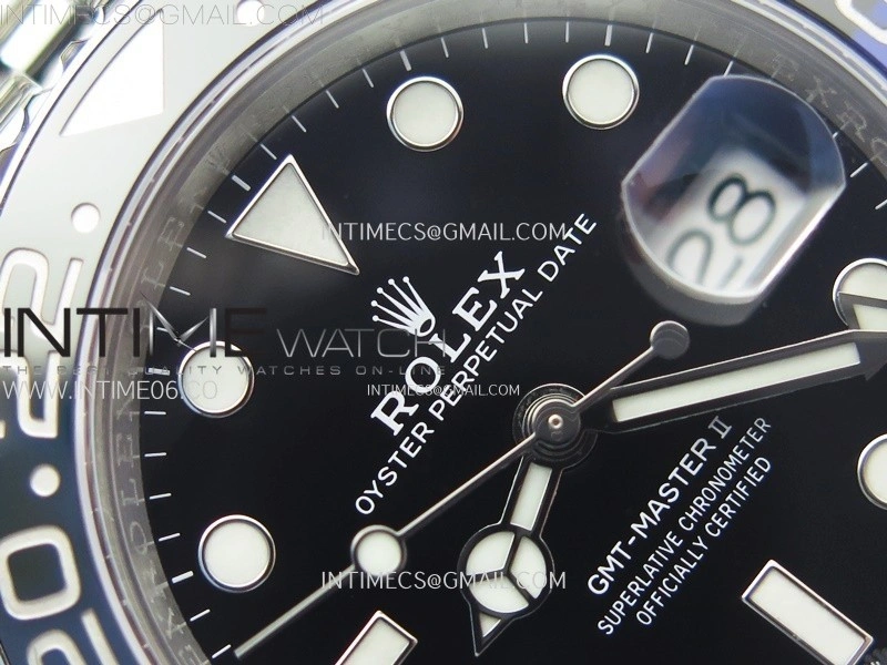 GMT-Master II 126710 BLNR Blue Black Ceramic C+F 1:1 Best Edition Black Dial on Jubilee Bracelet SH3285 CHS