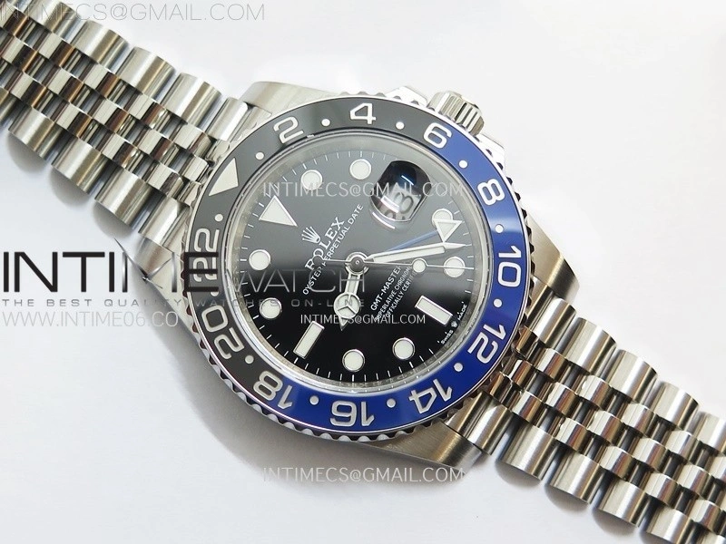 GMT-Master II 126710 BLNR Blue Black Ceramic C+F 1:1 Best Edition Black Dial on Jubilee Bracelet SH3285 CHS