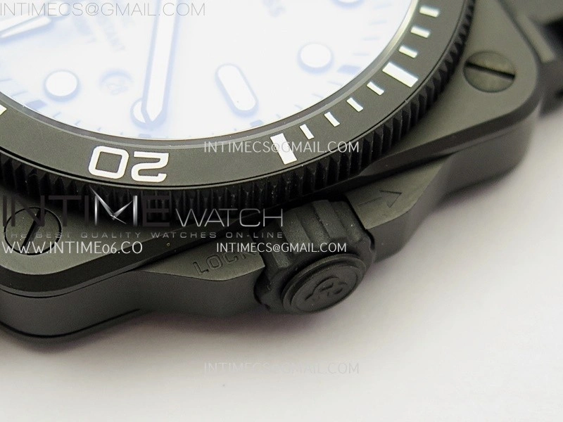 Instruments BR03A Ceramic M+F 1:1 Best Edition Pale Blue Lumed Dial on Rubber Strap MIYOTA 9015