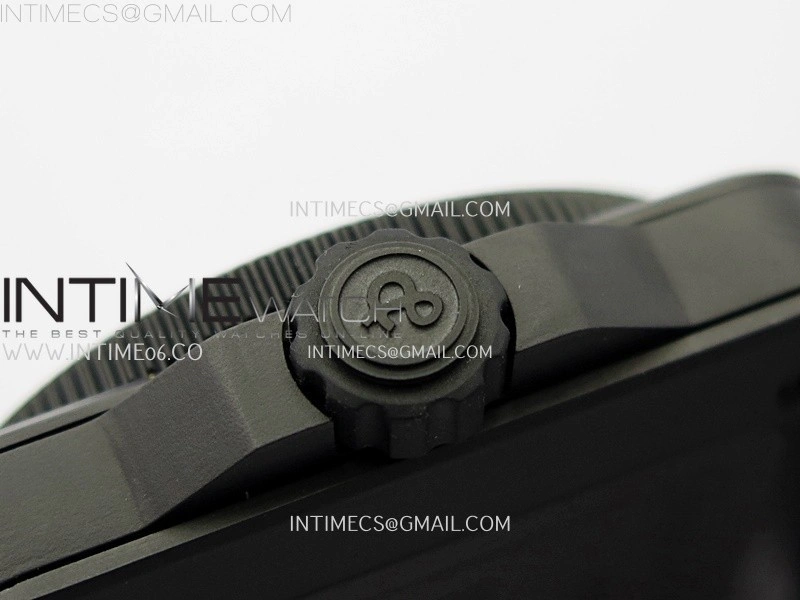 Instruments BR03A Ceramic M+F 1:1 Best Edition Pale Blue Lumed Dial on Rubber Strap MIYOTA 9015
