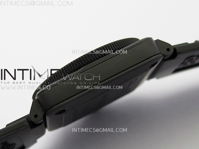 Instruments BR03A Ceramic M+F 1:1 Best Edition Pale Blue Lumed Dial on Rubber Strap MIYOTA 9015