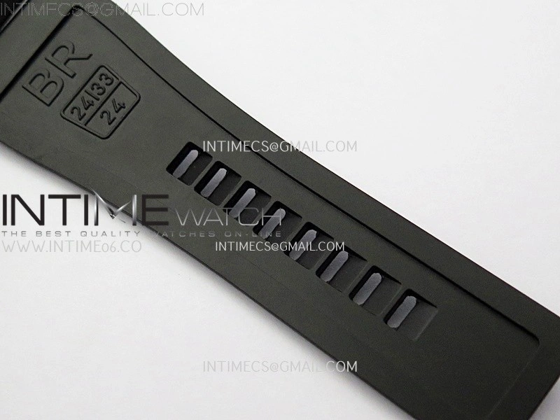 Instruments BR03A Ceramic M+F 1:1 Best Edition Pale Blue Lumed Dial on Rubber Strap MIYOTA 9015