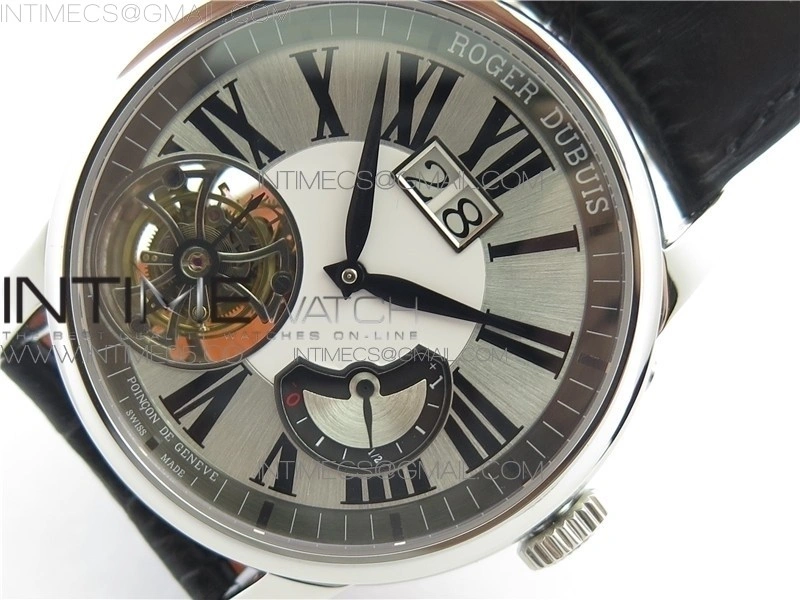 RB HOMMAGE TOURBILLON RDDBHO0558 WHITE DIAL ON BLACK LEATHER STRAP