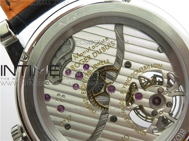 RB HOMMAGE TOURBILLON RDDBHO0558 WHITE DIAL ON BLACK LEATHER STRAP