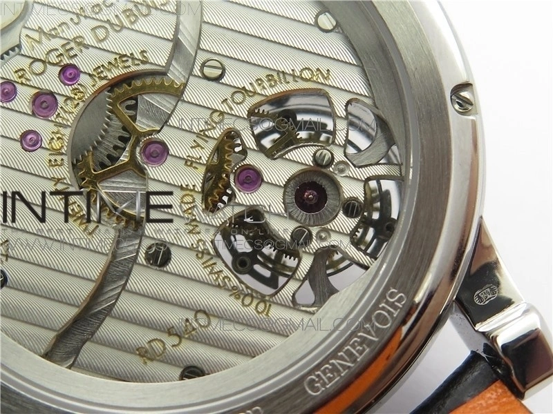 RB HOMMAGE TOURBILLON RDDBHO0558 WHITE DIAL ON BLACK LEATHER STRAP