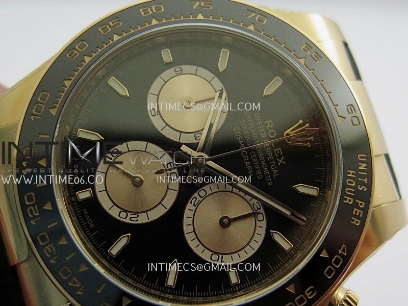 Daytona 126515 Gain Weight ARF 1:1 Best Edition Black Dial RG Subdial Stick Marker On Oysterflex Strap DD4131