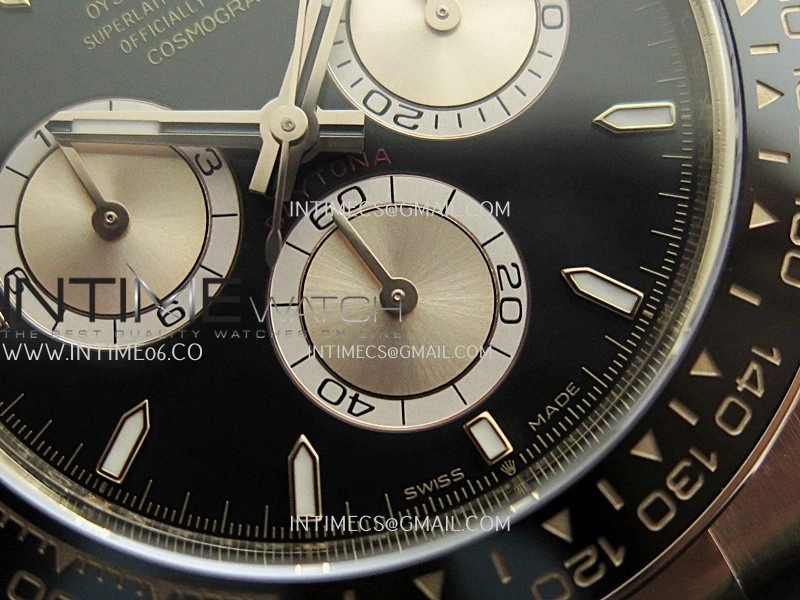 Daytona 126515 Gain Weight ARF 1:1 Best Edition Black Dial RG Subdial Stick Marker On Oysterflex Strap DD4131