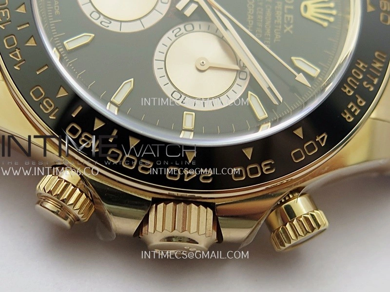 Daytona 126515 Gain Weight ARF 1:1 Best Edition Black Dial RG Subdial Stick Marker On Oysterflex Strap DD4131