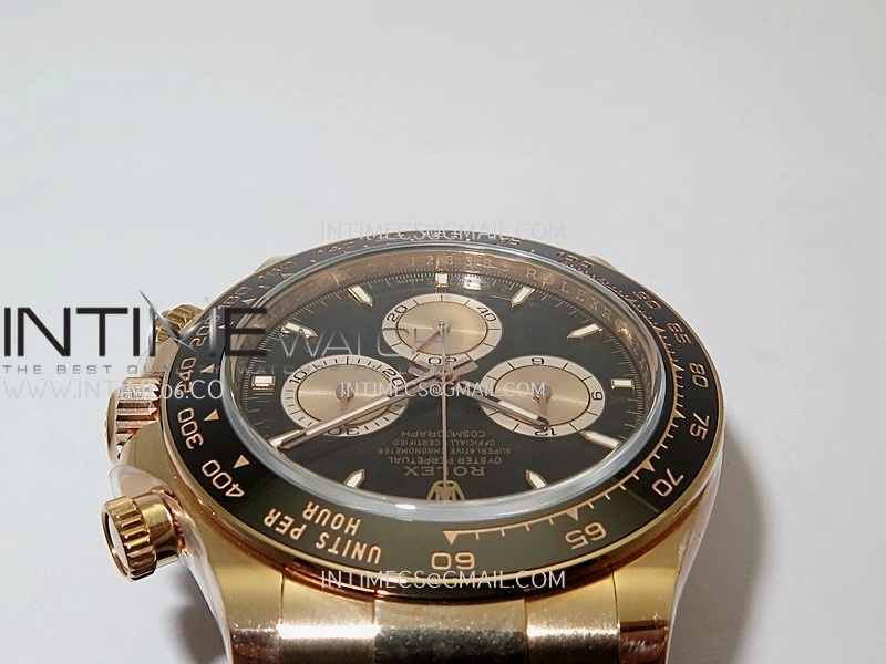 Daytona 126515 Gain Weight ARF 1:1 Best Edition Black Dial RG Subdial Stick Marker On Oysterflex Strap DD4131