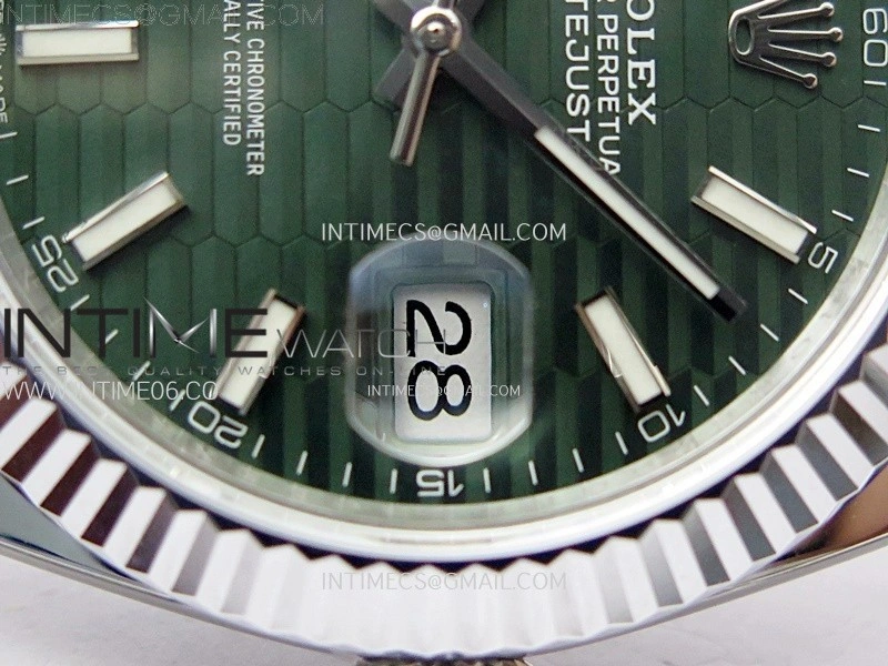 DateJust 41mm 126334 904 SS AR+F V2 1:1 Best Edition Gray Fluted Dial Sticks Markers on Jubilee Bracelet DD3235
