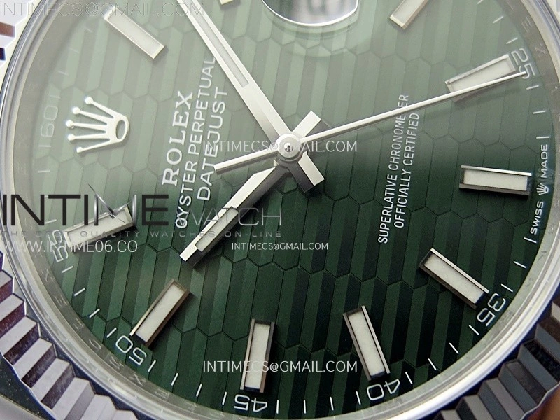 DateJust 41mm 126334 904 SS AR+F V2 1:1 Best Edition Gray Fluted Dial Sticks Markers on Jubilee Bracelet DD3235