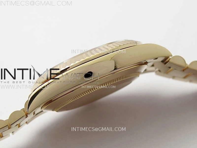 Day Date 228235 40mm 904L RG 1:1 AR+F Best Edition Brown Dial Sticks Markers on RG President Bracelet SA3255