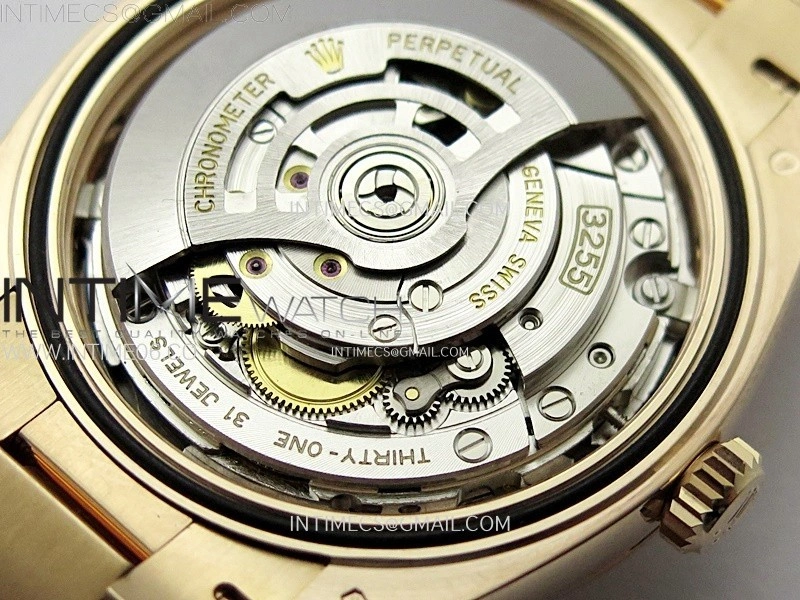 Day Date 228235 40mm 904L RG 1:1 AR+F Best Edition Brown Dial Sticks Markers on RG President Bracelet SA3255