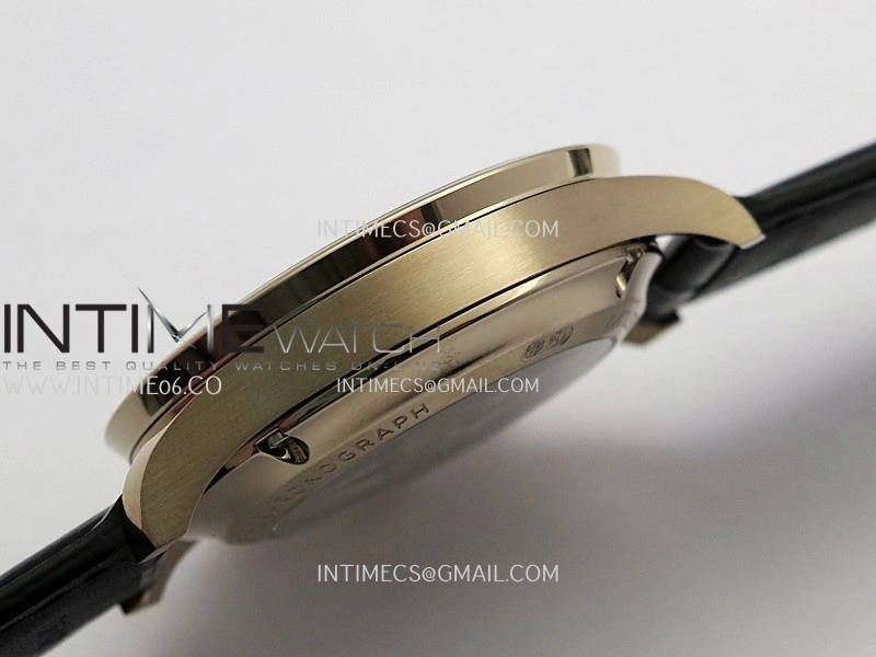 Portuguese Chrono IW371611 RG APSF 1:1 Best Edition Gray Dial On Black Leather Strap Asian Super Clone 69355