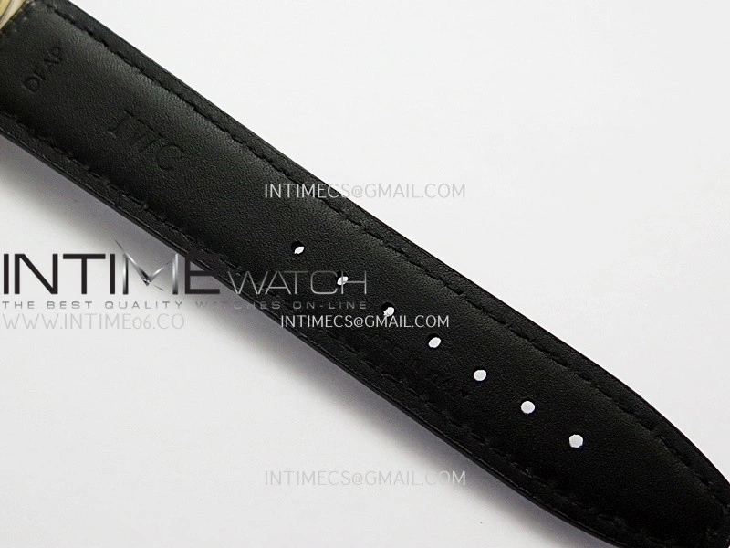 Portuguese Chrono IW371611 RG APSF 1:1 Best Edition Gray Dial On Black Leather Strap Asian Super Clone 69355