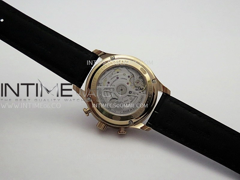 Portuguese Chrono IW371611 RG APSF 1:1 Best Edition Gray Dial On Black Leather Strap Asian Super Clone 69355