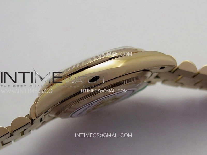 Day Date 128235 RG Gain Weight KF 1:1 White MOP Dial T Diamond Marker On President Bracelet A2836