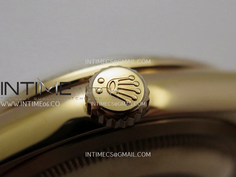 Day Date 128345 RG Gain Weight KF 1:1 White MOP Dial T Diamond Marker On President Bracelet A2836