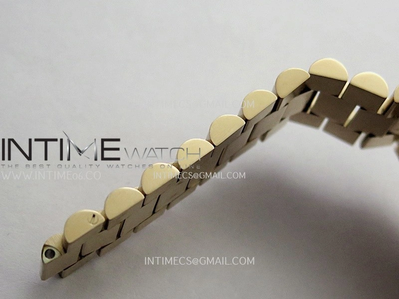 Day Date 128345 RG Gain Weight KF 1:1 White MOP Dial T Diamond Marker On President Bracelet A2836