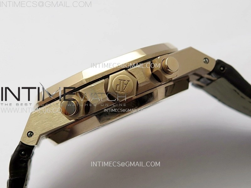 Royal Oak Chrono 26331ST RG IPF 1:1 Best Edition Brown Dial rose gold subdial on Brown Leather Strap A7750