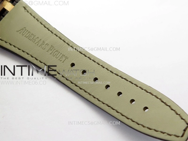 Royal Oak Chrono 26331ST RG IPF 1:1 Best Edition Brown Dial rose gold subdial on Brown Leather Strap A7750