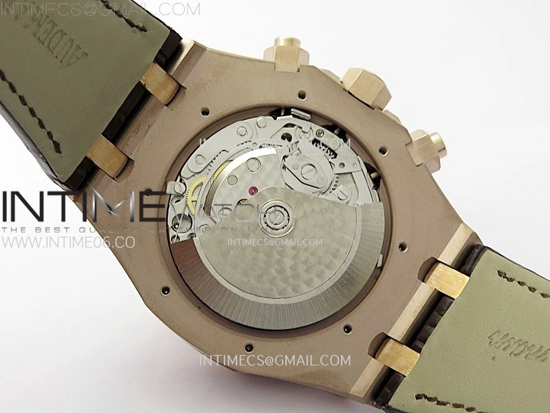 Royal Oak Chrono 26331ST RG IPF 1:1 Best Edition Brown Dial rose gold subdial on Brown Leather Strap A7750