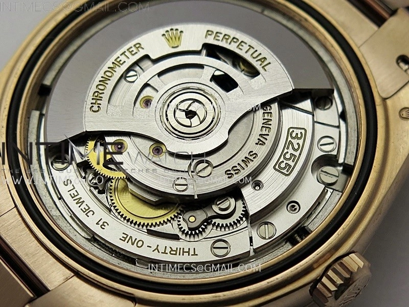 Day Date 228235 40mm RG KF 1:1 Best Edition Brown Dial Crystal Markers On RG President Bracelet SA3255