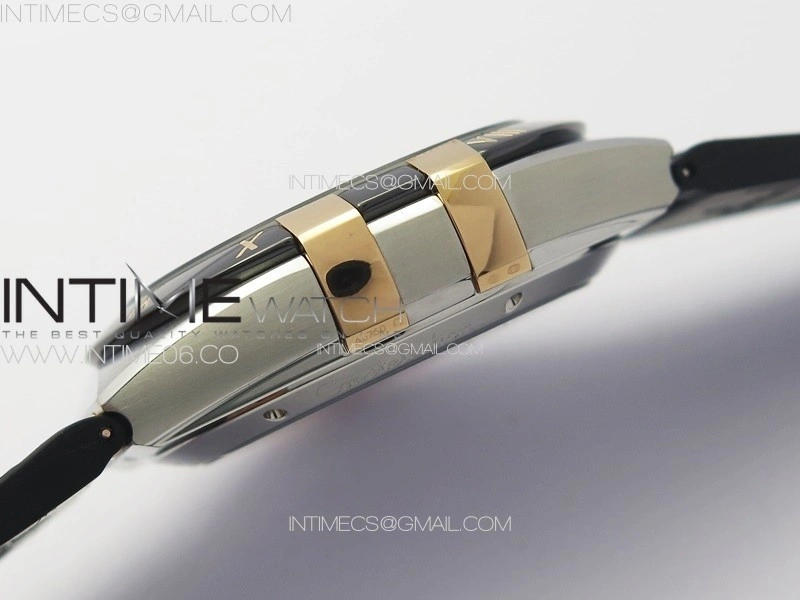 Constellation 41mm RG Black Ceramic Bezel VSF 1:1 Best Edition Silver Dial on Black Gummy Strap A8900