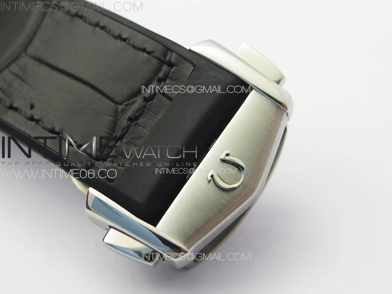 Constellation 41mm RG Black Ceramic Bezel VSF 1:1 Best Edition Silver Dial on Black Gummy Strap A8900