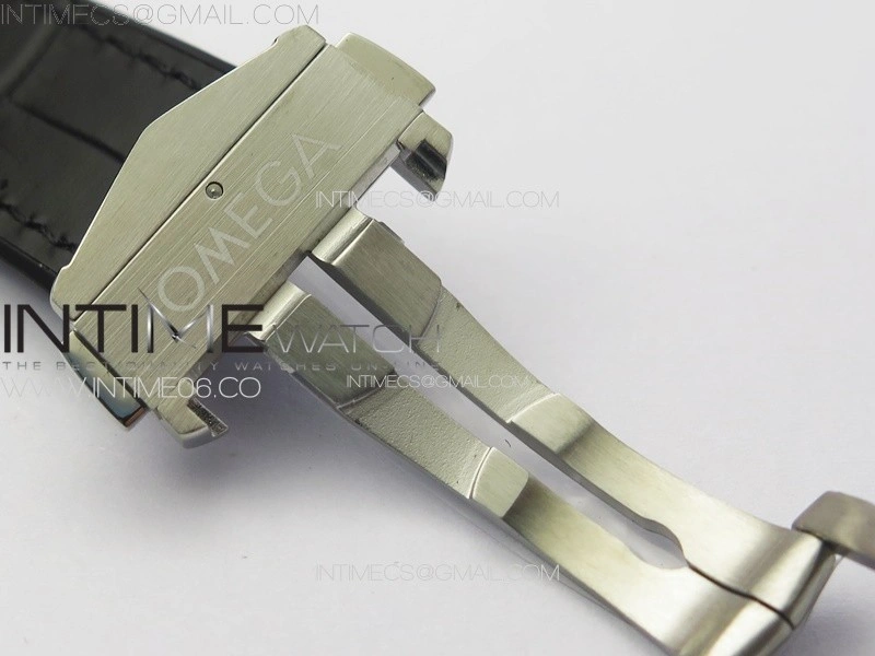 Constellation 41mm RG Black Ceramic Bezel VSF 1:1 Best Edition Silver Dial on Black Gummy Strap A8900