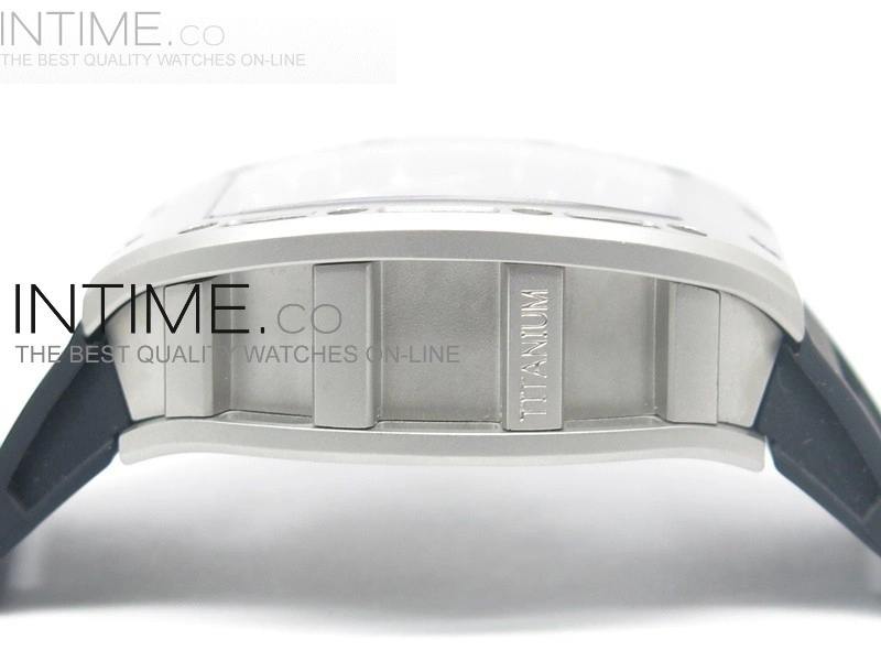 RICHARD MILLE SS Silver Dial A23J on Black Rubber Strap