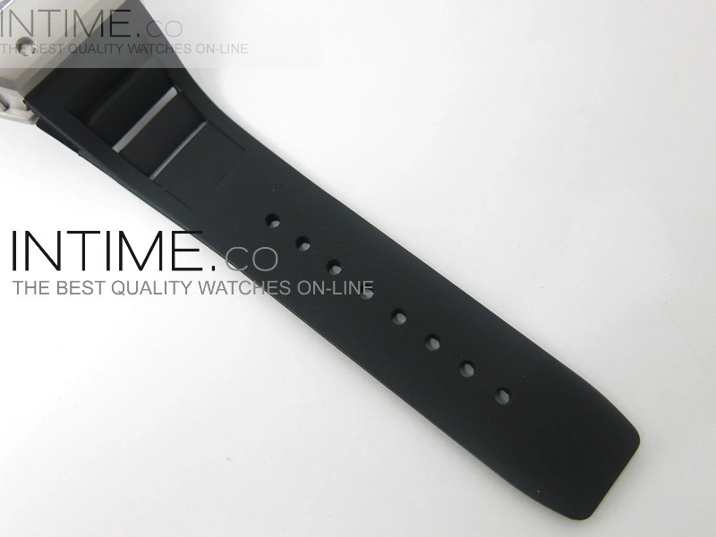 RICHARD MILLE SS Silver Dial A23J on Black Rubber Strap