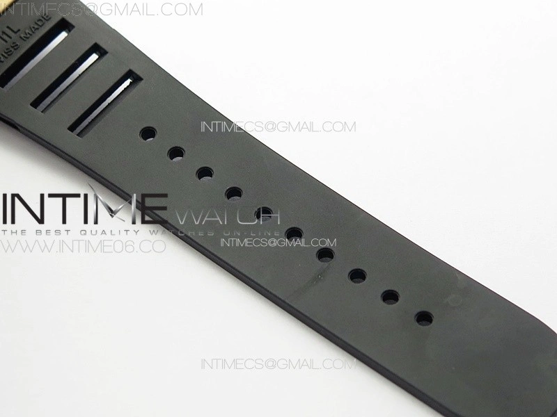 RM001 Real PR RG YSF Skeleton Dial on black Rubber Strap Asian Tourbillon